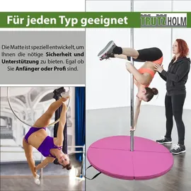 Trutzholm Tanzstangenmatte Stärke 5cm Durchmesser 120cm Pink