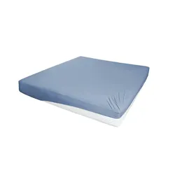 Jersey-Elasthan Boxspringbetttuch , blau , Baumwollmischgewebe , Maße (cm): B: 150 H: 26 T: 26