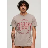 Superdry T-Shirt »COPPER LABEL WORKWEAR TEE«, Gr. XXL, Deep Beige Slub, , 70446515-XXL