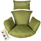 sunnypillow Hängesessel Auflage Grün