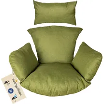 sunnypillow Hängesessel Auflage Grün
