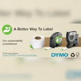 Dymo D1 schwarz auf transparent 1,2cm x 7m (S0720500)