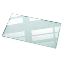 Tulup Tischplatte 100 x 50 cm Glas transparent