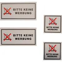 TSI Stammartikel BITTE KEINE WERBUNG Aufkleber Etiketten