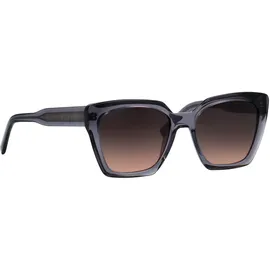 Marc O'Polo Sonnenbrille MARC O'POLO "Modell 506240", Damen, schwarz (blau, transparent), durchscheinend, leicht glänzend, Sonnenbrillen Sonnenbrille, Form Butterfly, Logoschriftzug auf Bügel, Kunststofffassung