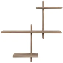 House Nordic Wandregal GAVI 15 x 55 x 60 cm Braun