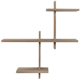 House Nordic Wandregal GAVI 15 x 55 x 60 cm Braun
