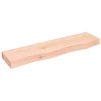 vidaXL Wandregal 80 x 20 x 6 cm Eiche Unbehandelt