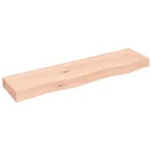 vidaXL Wandregal 80 x 20 x 6 cm Eiche Unbehandelt