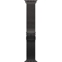 Apple Watch Ultra Milanaise Armband 49 mm Titan Schwarz M MXKG3ZM/A