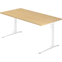 Hammerbacher Schreibtisch VXB16 Ahorn / Weiß