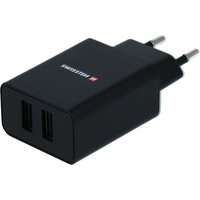 Swissten Travel Charger Smart IC, 2 x USB, 2.1A, black, Blister (22033000)