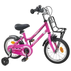 vidaXL Kinderfahrrad 16 Zoll rosa/schwarz