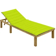 vidaXL Sonnenliege 200 x 70 x 31,5-77 cm Hellgrün
