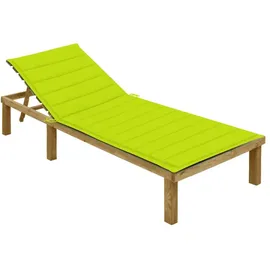 vidaXL Sonnenliege 200 x 70 x 31,5-77 cm Hellgrün