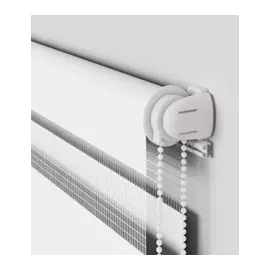 vidaXL Zebrarollo Weiß 75x200 cm Stoffbreite 70,9 cm Polyester