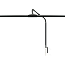 Schwaiger 658156 LED Schreibtischlampe Klemmlampe Büro-Leuchte Monitorlampe Bildschirmlicht Touchsensor Schwanenhals USB-Anschluss Schraubklammer