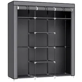 Songmics Stoffschrank, RYG12G grau 150,0 x 45,0 x 175,0 cm, 1 St.