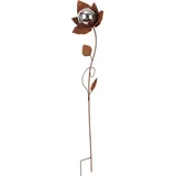 Harms Import Gartenstecker Dekofigur H 99,5 cm Bronze
