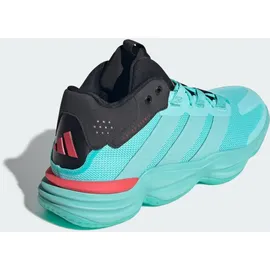 adidas Herren Handballschuhe Court Stabil, Hallenschuh - Flash Aqua / Flash Aqua / Semi Lucid Red - 41 1/3 in Blau FLAAQU/FLAAQU/SELURE