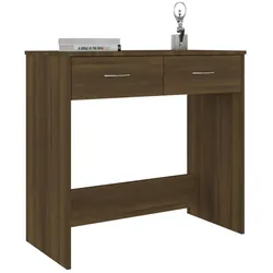 vidaXL Schreibtisch Braun Eichen-Optik 80x40x75 cm Holzwerkstoff