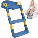 WC-SITZBEZUG WC-LEITER für Kinder WC-TREPPE Stufen Blau