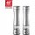 Zwilling elektrische Salz Pfeffermühlen Set, Zwilling Edelstahl LED Keramikmahlwerk