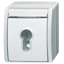 Busch-Jaeger 2733SLW-54 Schlüsselschalter Ausschaltung, 1-polig 2CKA001101A0925 2733SLW54