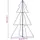 vidaXL Weihnachtsbaum Kegelform Metall 98x150 cm 200 LEDs blau