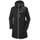 HELLY HANSEN Damen Lange Belfast Regenjacke, XL, Schwarz