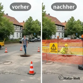 Haga Absperrzaun 1,2 m x 25 m Grün