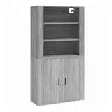 vidaXL Highboard Grau Sonoma Holzwerkstoff