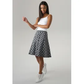 Aniston SELECTED Jerseyrock Damen Gepunktet Blau/Grau 46