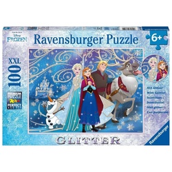 Ravensburger Puzzle »Disney Frozen: Glitzernder Schnee. Glitter Puzzle 100 Teile XLL«, Puzzleteile