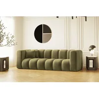 Kaiser Möbel Sofa Couch, Dreisitzer Grand Modular Stoff Salvador und Haga, Bequem, modular, viele Farben grün