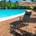 Costway Sonnenliege Klappliege 200 x 61 x 73 cm Schwarz