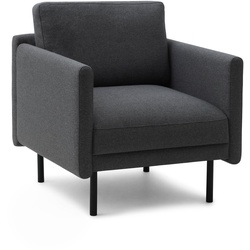 Normann Copenhagen - Rar Sessel, schwarz / Re-Born dark grey