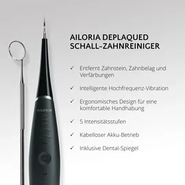 AILORIA Deplaqued Schallzahnbürste schwarz