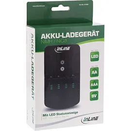 InLine Stecker-Ladegerät NiCd+NiMH AA und AAA