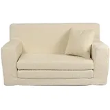 FORTISLINE Kindersofa 83 x 43 x 47 cm Schaumstoff beige
