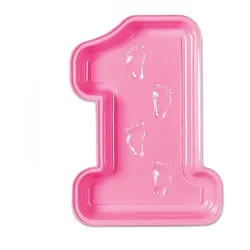 1. Geburtstag Plastik Schale rosa