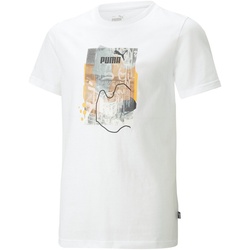 PUMA Essentials+ Street Art Graphic T-Shirt Jungen 02 - PUMA white 152