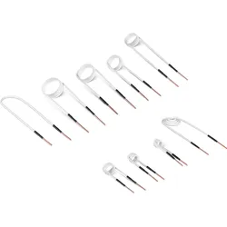 MSW Induktionsspulen-Set - 9 Spulen -  3 - 50 mm - Messing / Glasfaser