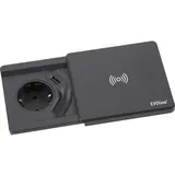 EVOline Square80 mit Qi-Ladefunktion ohne Datenanschluss schwarz