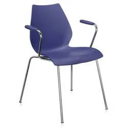 Kartell Maui Stuhl mit Armlehne marineblau