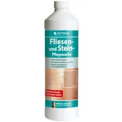 HOTREGA Fliesen- und Stein-Pflegewachs H110190001 , 1000 ml - Flasche