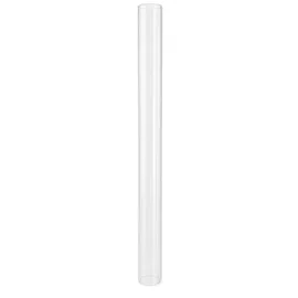Lemodo Glasröhre für Pelletfackel hitzebeständig bis 600°C 100 cm Weiß