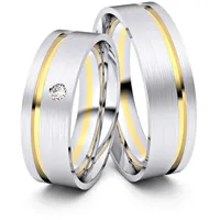 Trauringe Darmstadt 333er Weifl-/Gelbgold - 4568