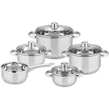 ELO Galactica Topf-Set 5-tlg. Kochtopf + Kasserolle + Glasdeckel
