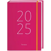 Heye Tages-Kalenderbuch A6, pink 2025